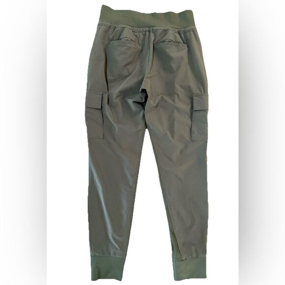Athleta Chelsea Cargo Jogger Pants Olive Green Stretch Utility Tapered Women’s 0 - Picture 3 of 13